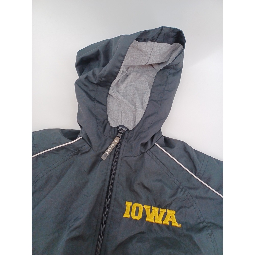 Vintage 90s Iowa Hawkeyes Starter Youth Large (7) Full Zip Hooded Jacket